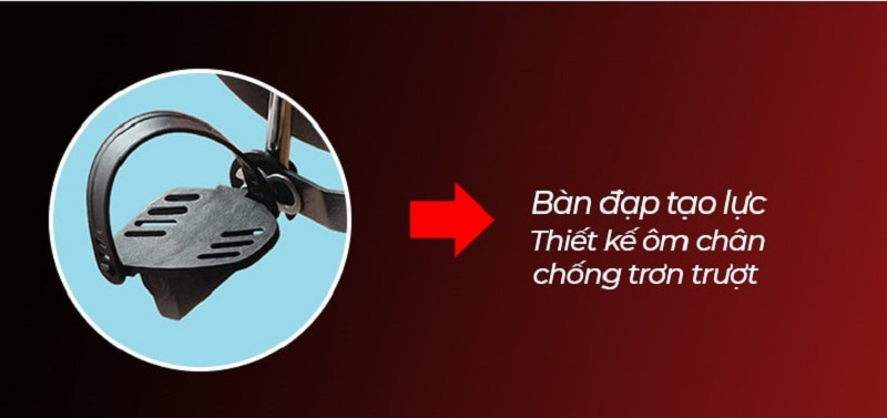 Thiết kế bàn đạp Zasami KZ-6414 chống trơn trượt thật sự an toàn