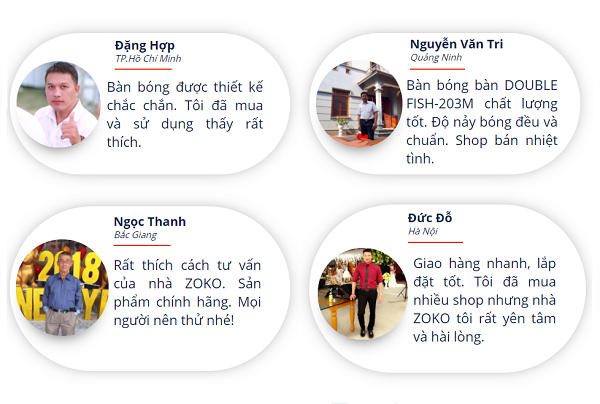 Ý KIẾN KHÁCH HÀNG TẠI ZOKO SPORT