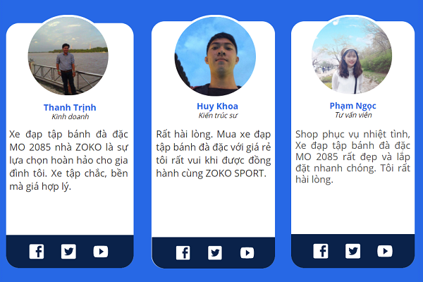 Ý KIẾN KHÁCH HÀNG CỦA ZOKO SPORT