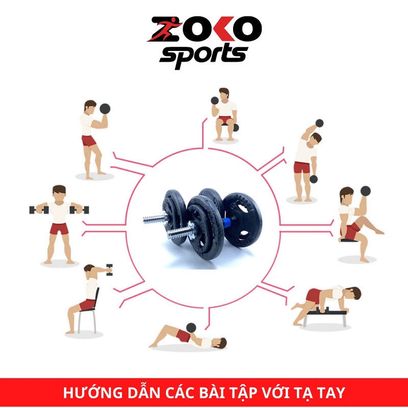 BỘ TẠ TAY THÁO LẮP ĐIỀU CHỈNH