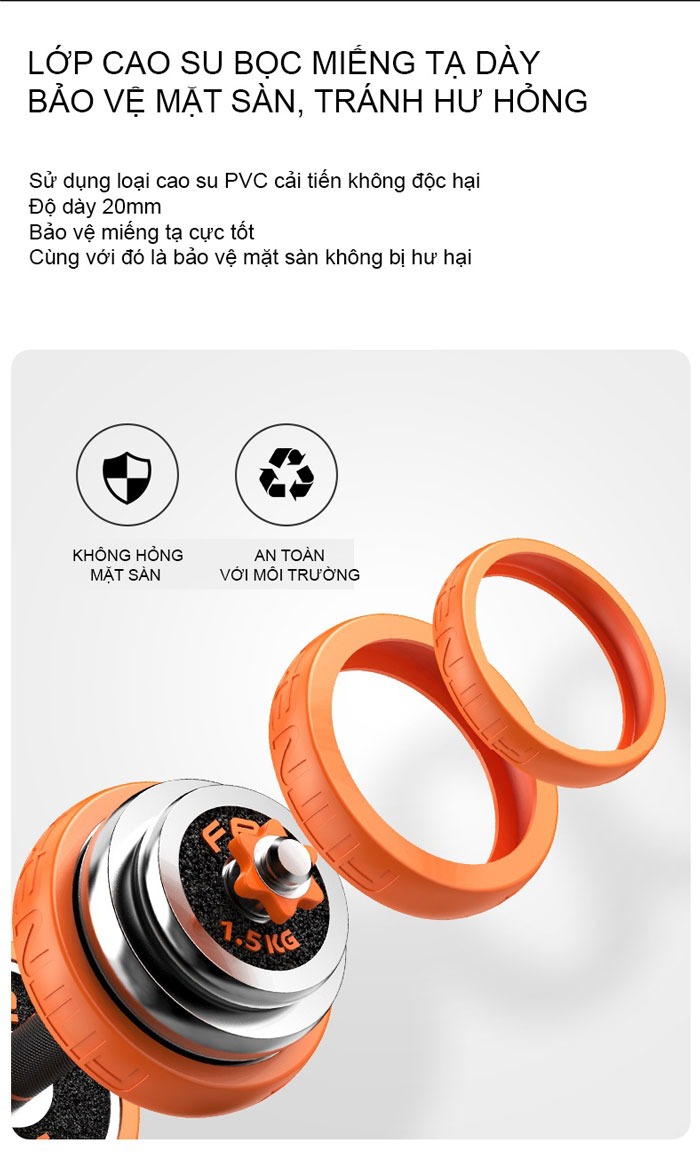 Bộ tạ tay đa năng FED loại 30Kg