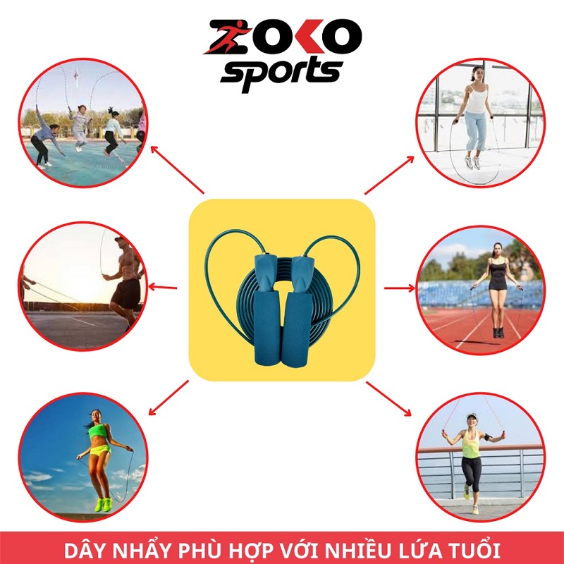 DÂY NHẢY THỂ LỰC KHÔNG CÓ SỐ ĐẾM