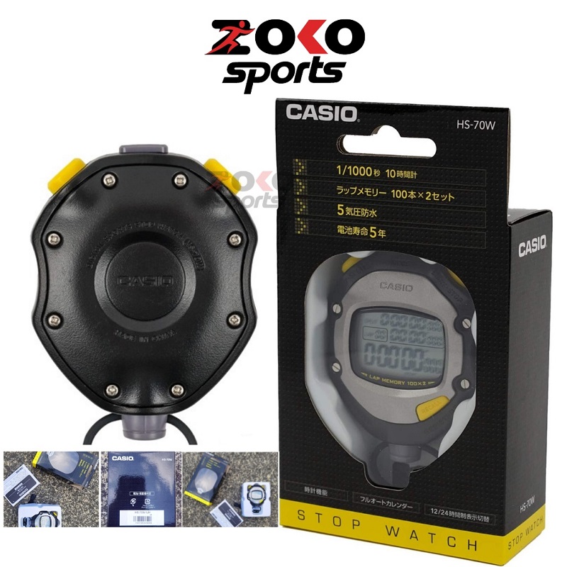 Hình ảnh thực tế từ đồng hồ bấm giờ casio hs 70w chính hãng