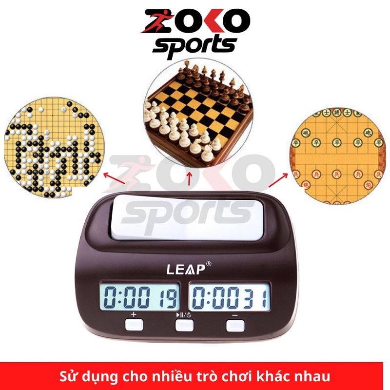 ĐỒNG HỒ THI ĐẤU CỜ VUA, CỜ TƯỚNG LEAP PQ9907S