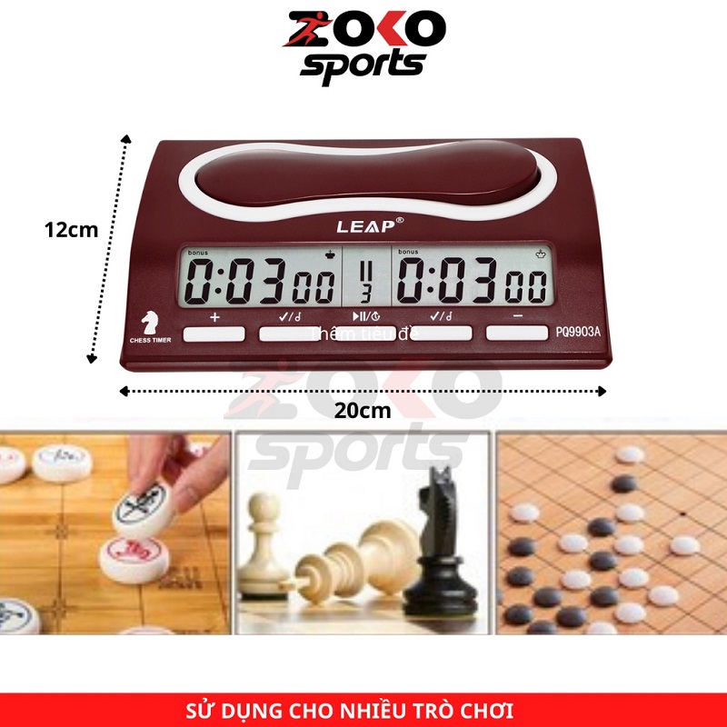ĐỒNG HỒ THI ĐẤU CỜ VUA LEAP PQ9903