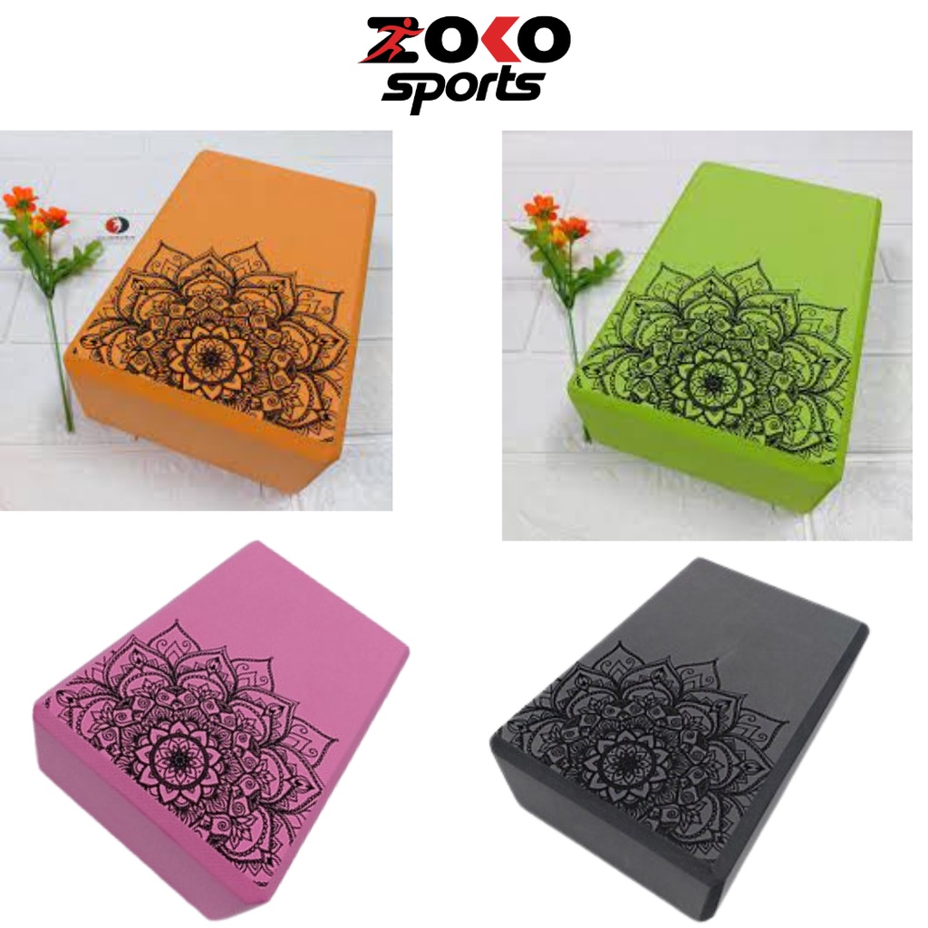 GẠCH TẬP YOGA CAO CẤP EVA BÔNG SEN