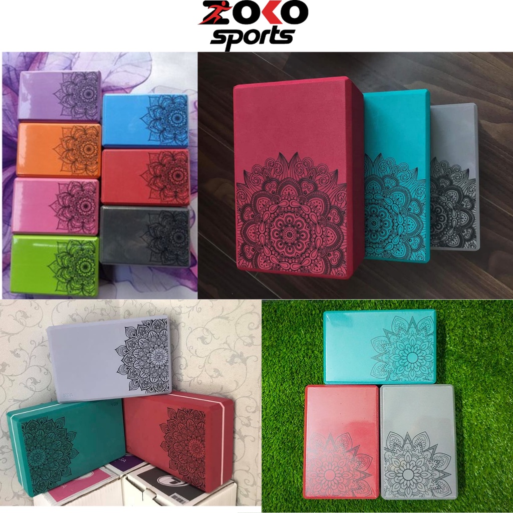 GẠCH TẬP YOGA CAO CẤP EVA BÔNG SEN