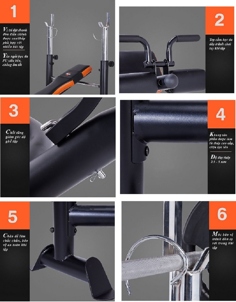 GHẾ TẬP TẠ GM 4380