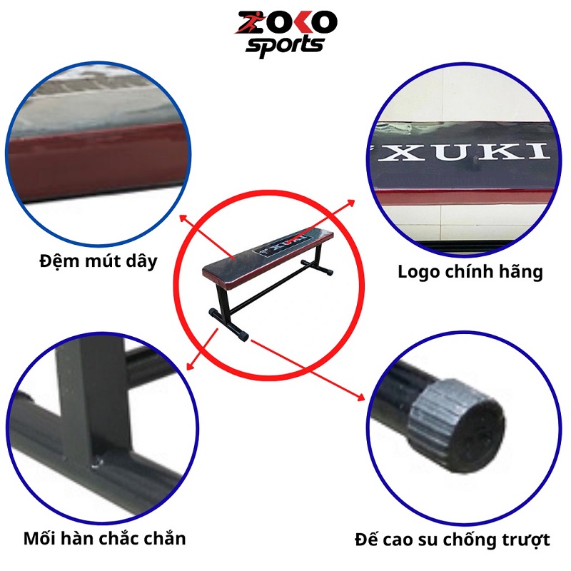 Cấu thành của ghế vớt tạ Xuki
