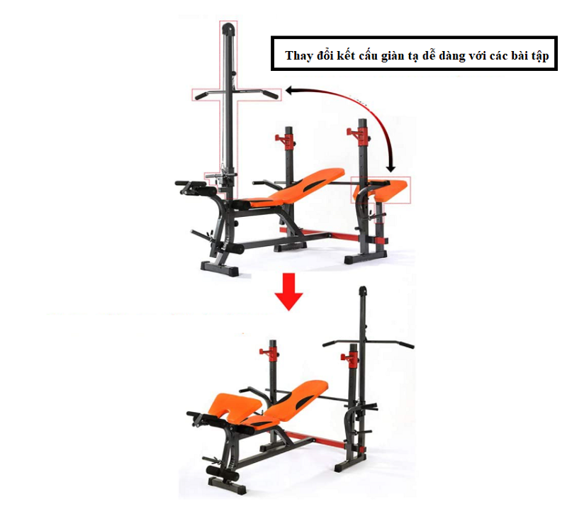 GIÀN TẠ ĐA NĂNG 1009A NHẬP KHẨU