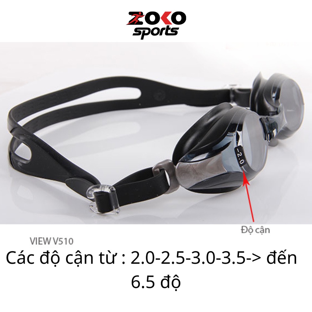 Các độ cận của kính bơi cận Nhật - View V510BK