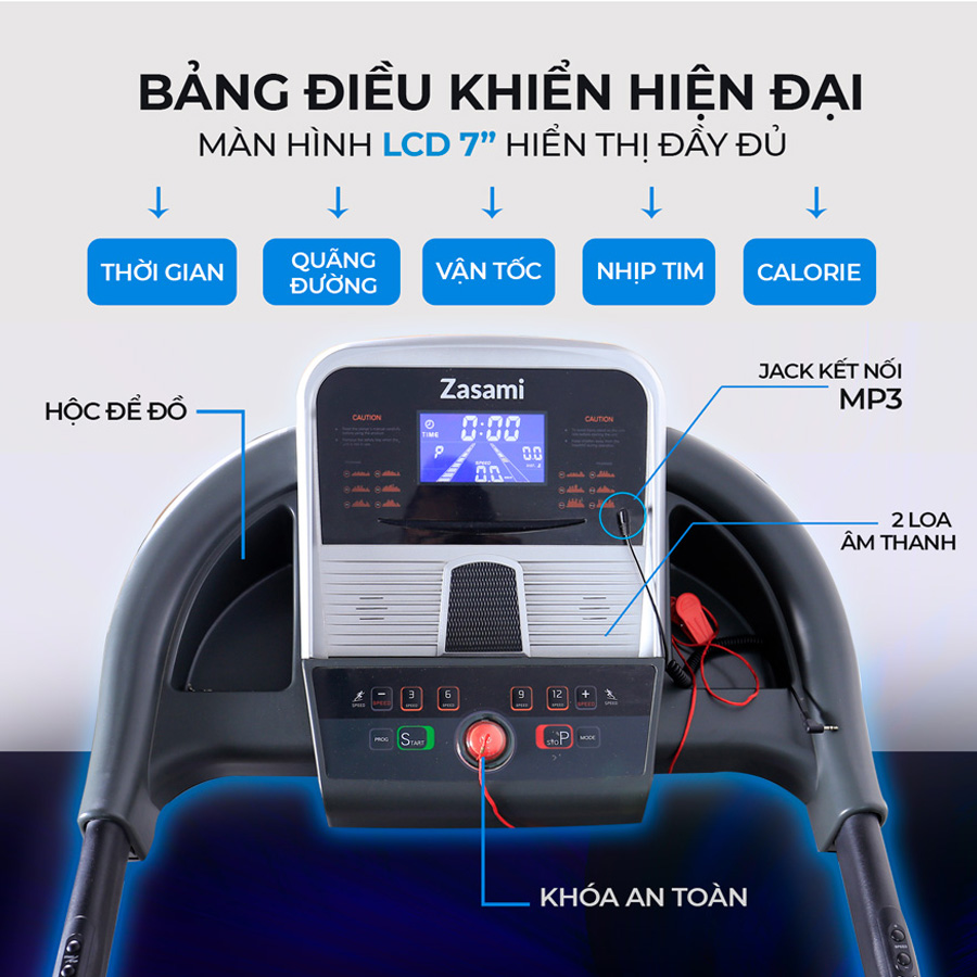 MÁY CHẠY BỘ ĐA NĂNG ZASAMI KZ-S181