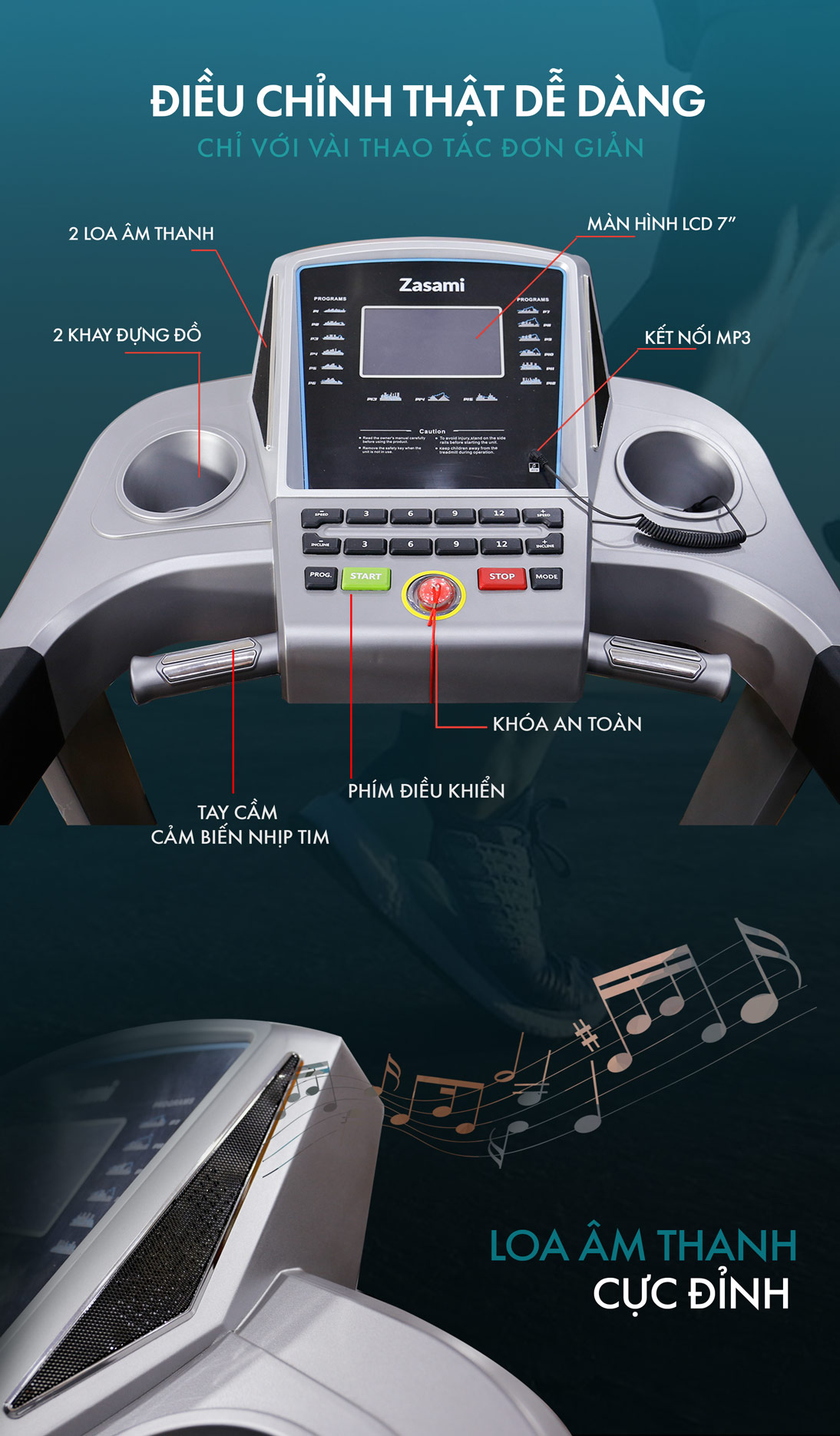 MÁY CHẠY BỘ ĐA NĂNG ZASAMI KZ-S183