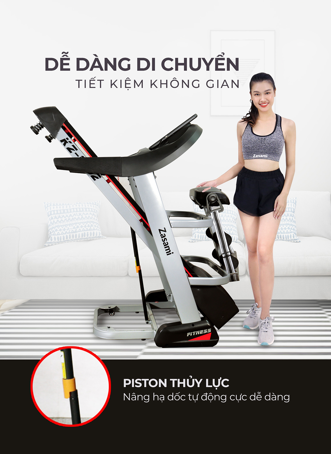 MÁY CHẠY BỘ ĐIỆN ĐA NĂNG ZASAMI KZ C202