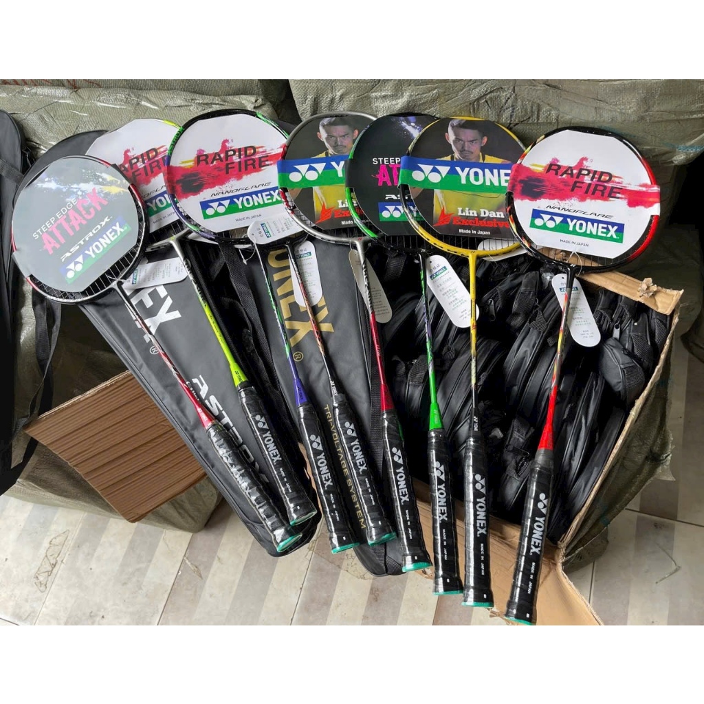 VỢT CẦU LÔNG YONEX 100% KHUNG CARBON CHƠI PHONG TRÀO MỨC CĂNG 8.5KG 9KG 10KG