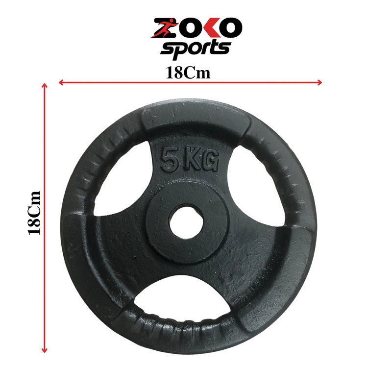 TẠ GANG 5KG LỖ NHỎ PHI 30