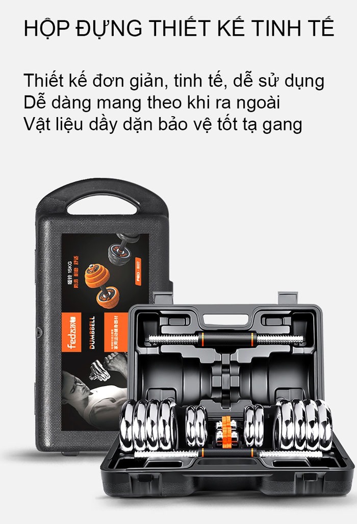 Bộ tạ tay đa năng FED loại 30Kg