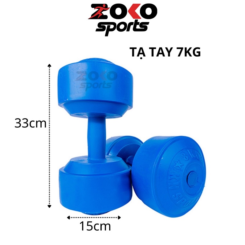 TẠ TAY NHỰA 7KG