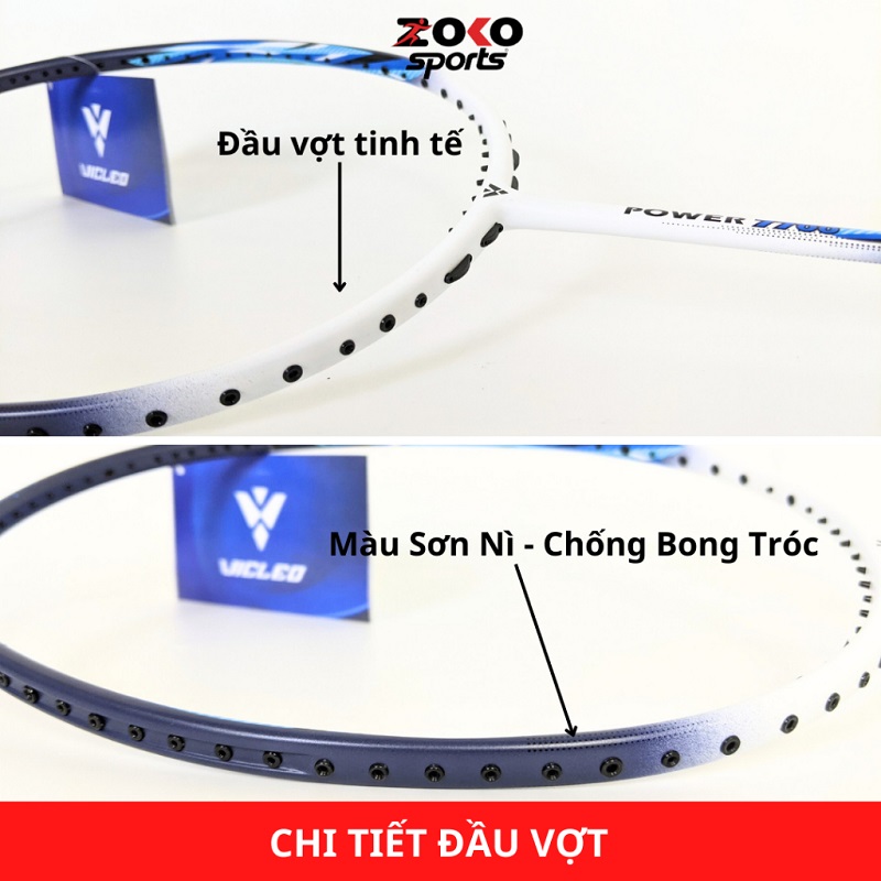 VỢT CẦU LÔNG VICLEO POWER 7700 KHUNG SIÊU NHẸ MỨC CĂNG 9KG 10KG 11KG 12KG 13KG
