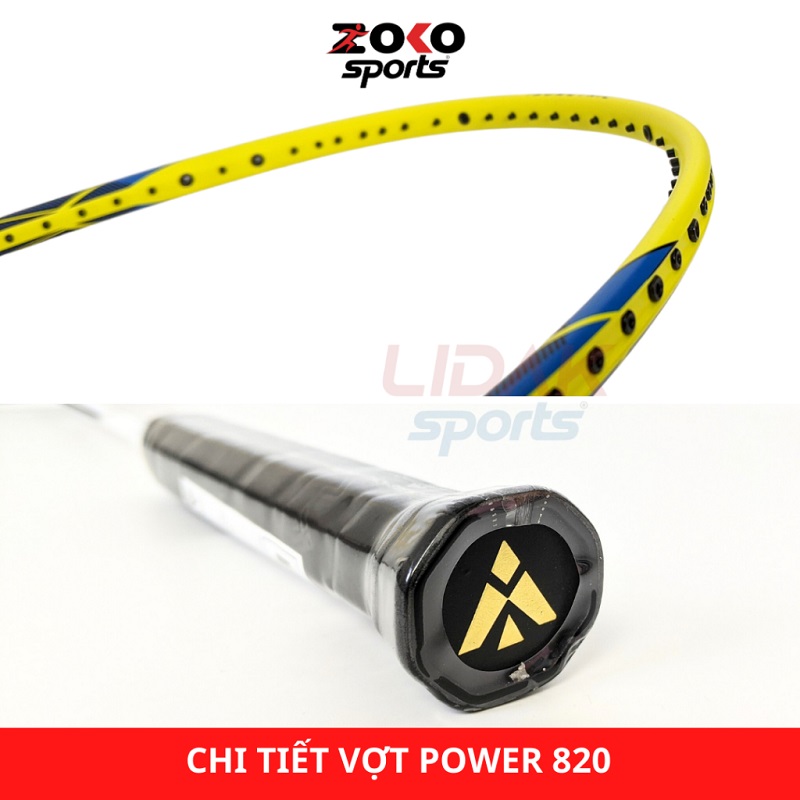 VỢT CẦU LÔNG VICLEO POWER 820 CHÍNH HÃNG GIÁ RẺ MỨC 9KG 10KG 11KG KHUNG CARBON