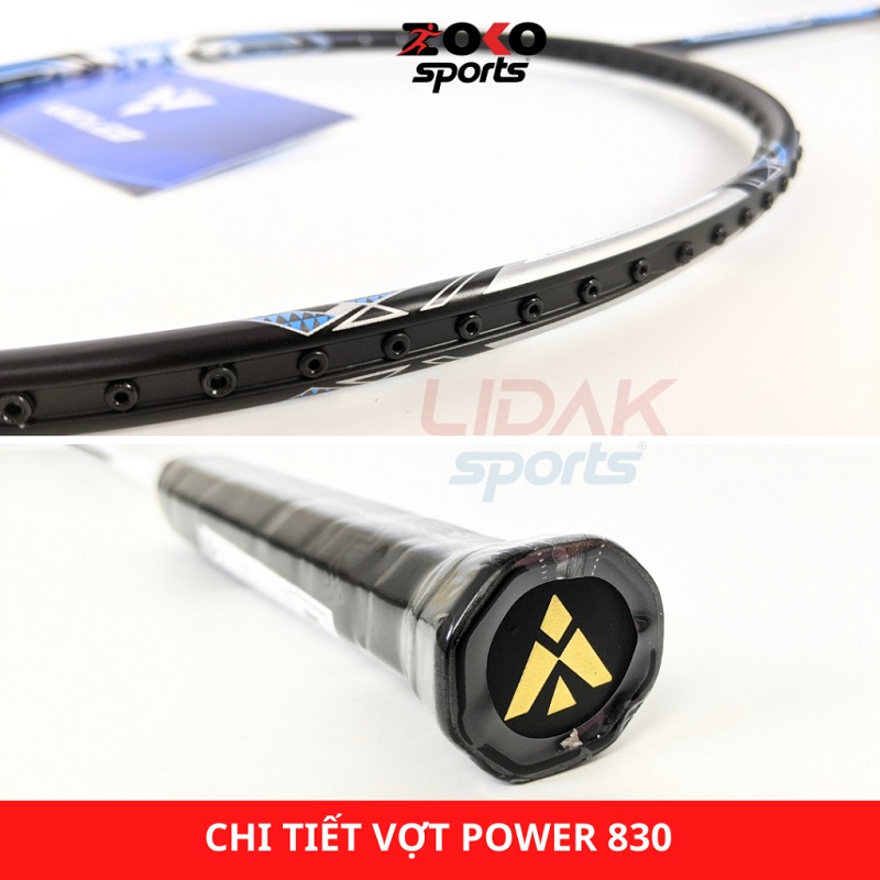 VỢT CẦU LÔNG VICLEO POWER 830 CHÍNH HÃNG MỨC 10KG 11KG 12KG KHUNG CARBON NHẸ