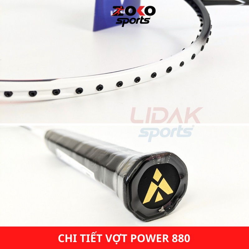 VỢT CẦU LÔNG VICLEO POWER 880 CHÍNH HÃNG CĂNG 9KG 10KG 11KG 12KG KHUNG CARBON