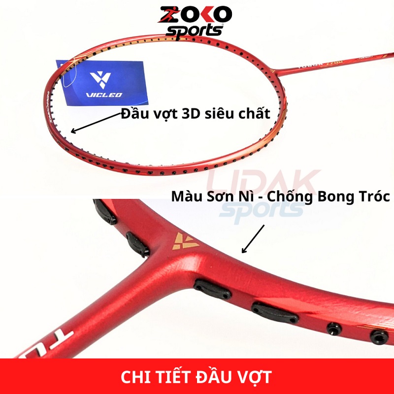 VỢT CẦU LÔNG VICLEO TUBOR 7700 CHÍNH HÃNG MỨC 10KG 11KG KHUNG CARBON