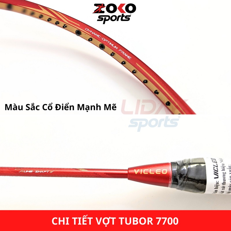 VỢT CẦU LÔNG VICLEO TUBOR 7700 CHÍNH HÃNG MỨC 10KG 11KG KHUNG CARBON