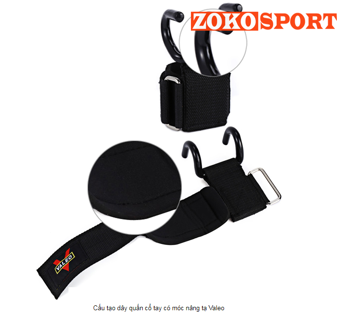 DÂY QUẤN CỔ TAY CÓ MÓC NÂNG TẠ VALEO XG 7051