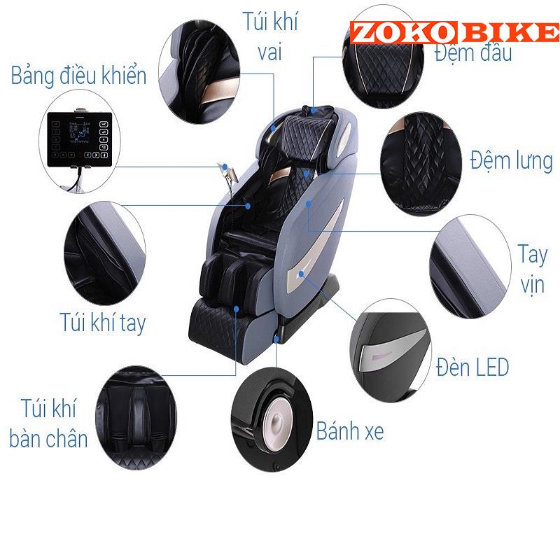 GHẾ MASSAGE CAO CẤP AIRBIKE SPORT MK278