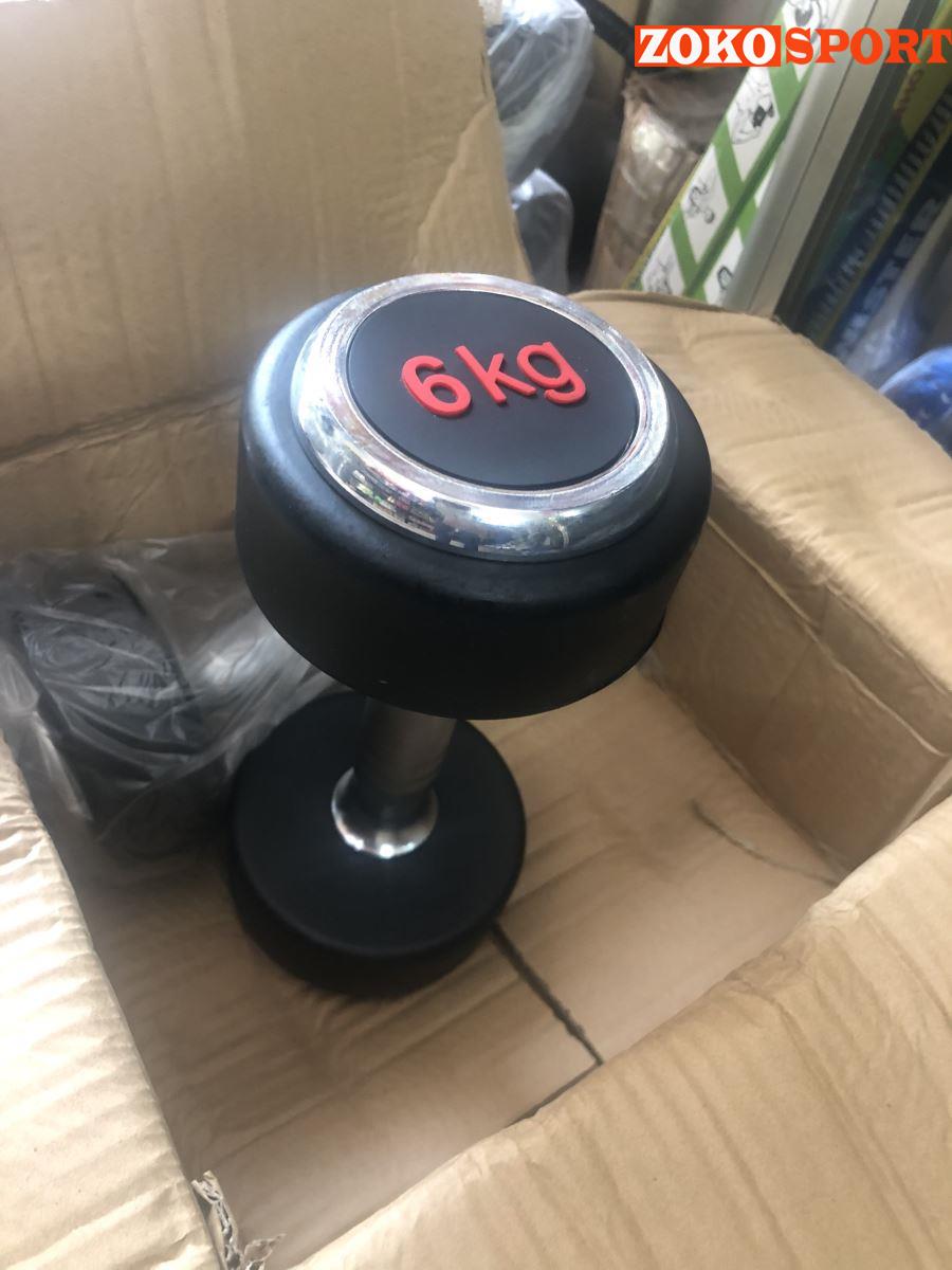 TẠ TAY NHẬP KHẨU INOX BỌC CAO SU XD- 030