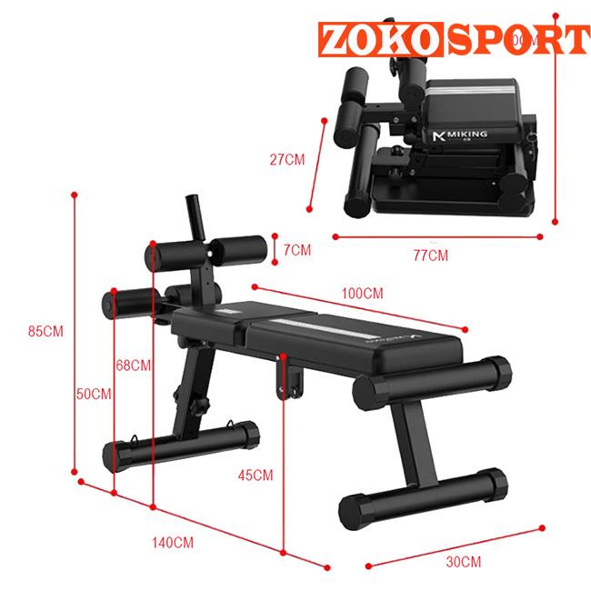 Kích thước tiêu chuẩn của ghế tập bụng đa năng MK-BS028