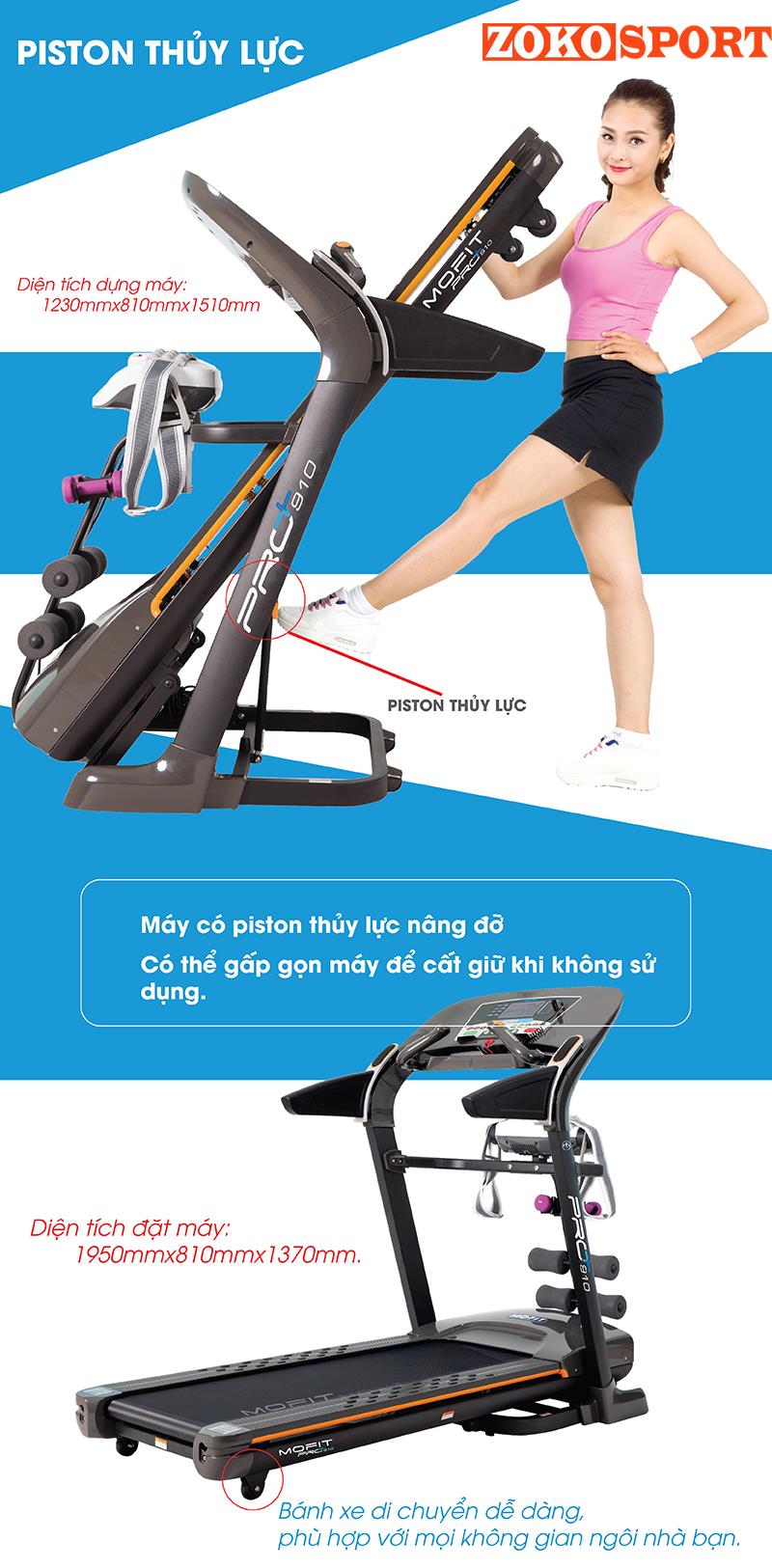 MÁY CHẠY BỘ ĐIỆN CAO CẤP MOFIT PRO910