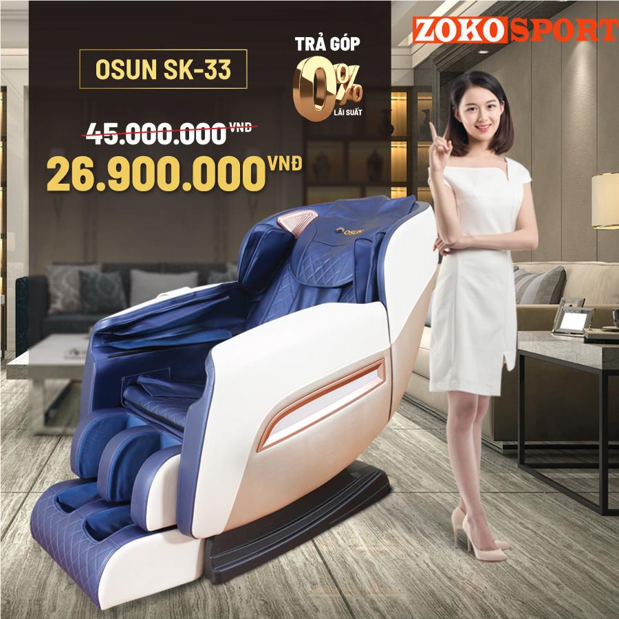 GHẾ MASSAGE TOÀN THÂN GIÁ RẺ OSUN SK33