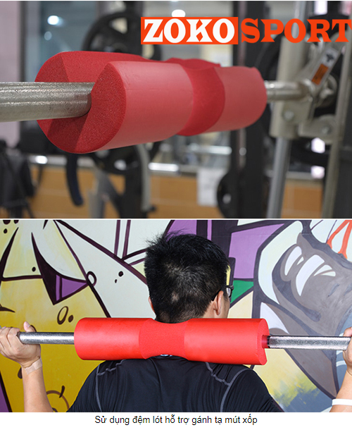 ĐỆM LÓT HỖ TRỢ GÁNH TẠ MÚT XỐP