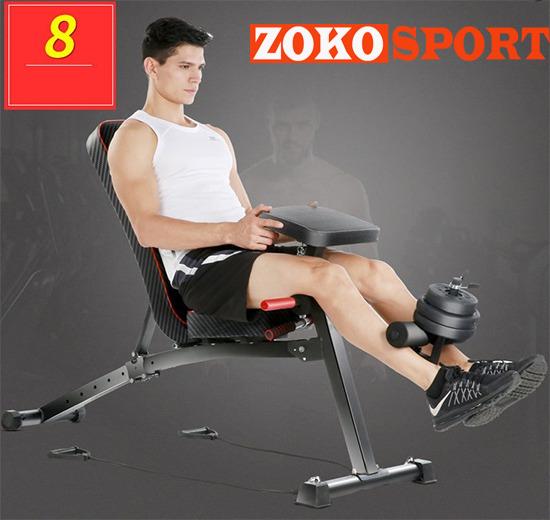 Tập chân cùng với ghế tập Gym KK-021D
