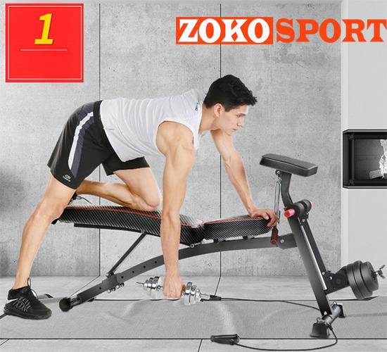 Tập tạ đơn với ghế tập Gym KK-021D