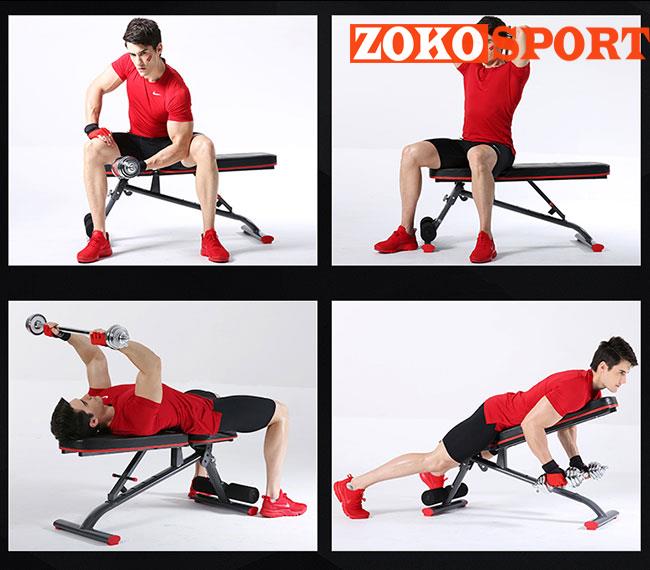 Các bài tập đơn giản với ghế tập Gym đa năng DDS-1201