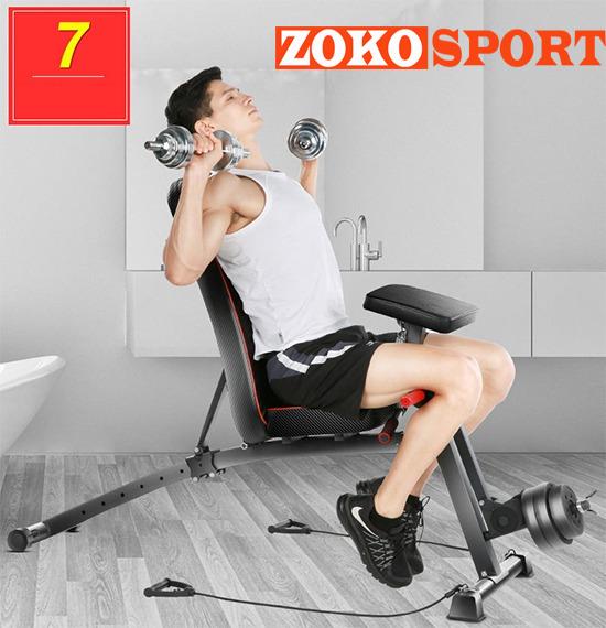 Tập vai cùng với ghế tập Gym KK-021D