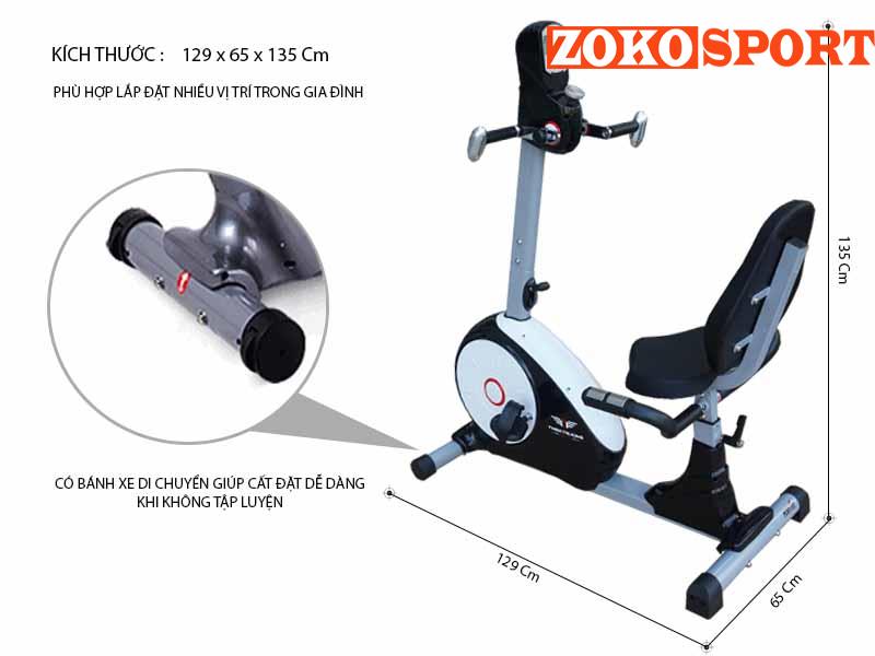 XE ĐẠP TẬP PHỤC HỒI CHỨC NĂNG K8602R
