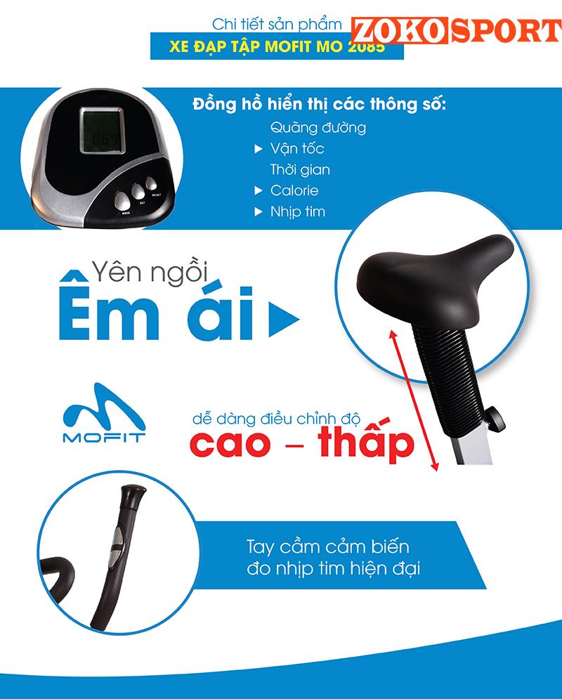 XE ĐẠP TẬP BÁNH ĐÀ ĐẶC MOFIT MO 2085