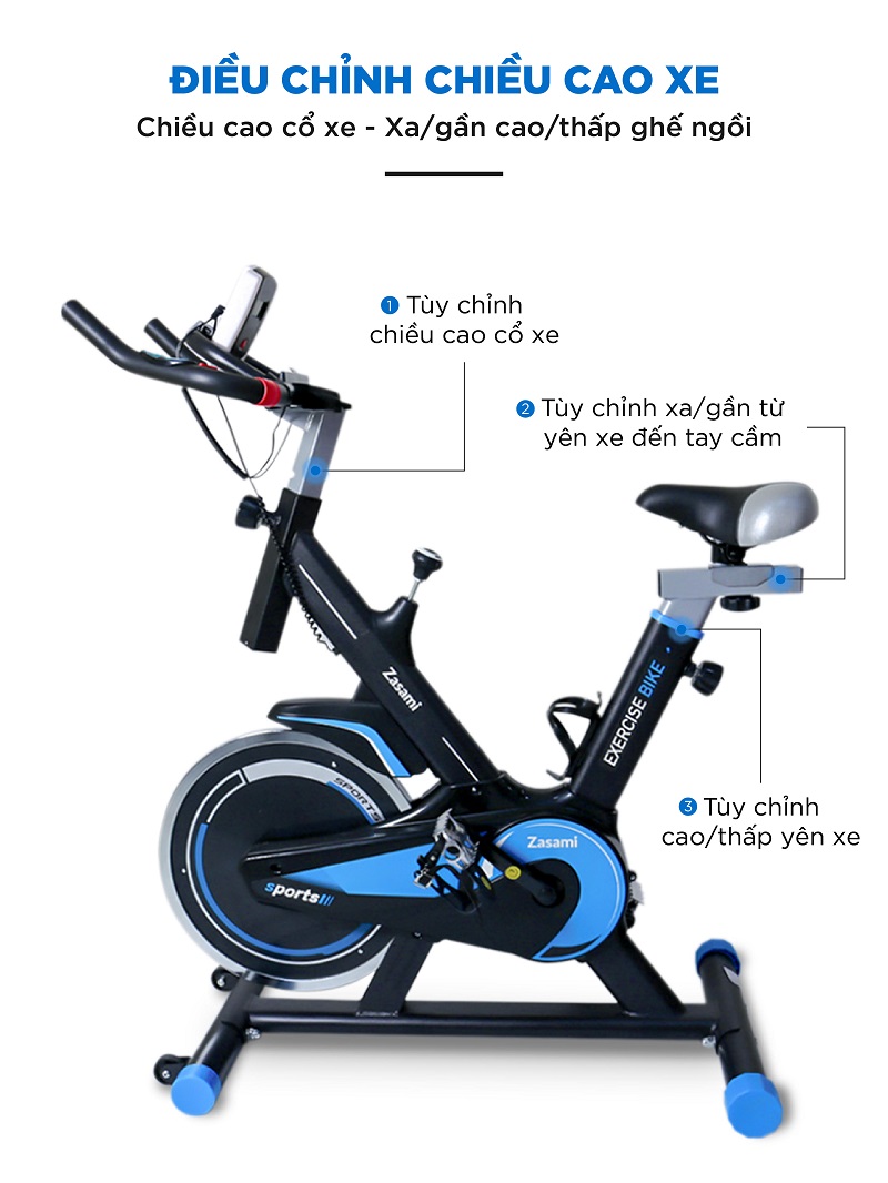 XE ĐẠP TẬP THỂ DỤC ZASAMI KZ-6413