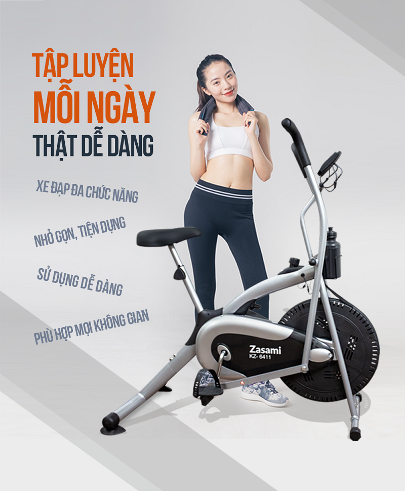 XE ĐẠP TẬP THỂ DỤC ZASAMI KZ-6411