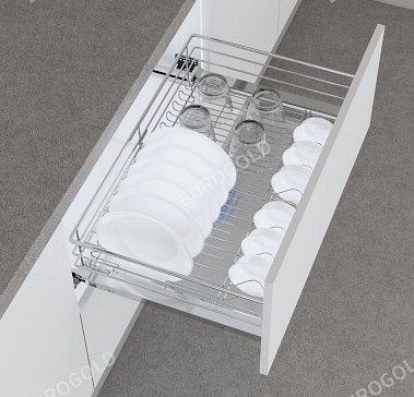 GIÁ BÁT ĐĨA INOX 304 NAN ÂM TỦ - GẮN CÁNH EG304- EGT