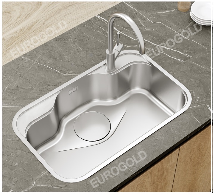 Chậu rửa bát chống xước 1 hố inox 304 EUC88050GE – Eurogold