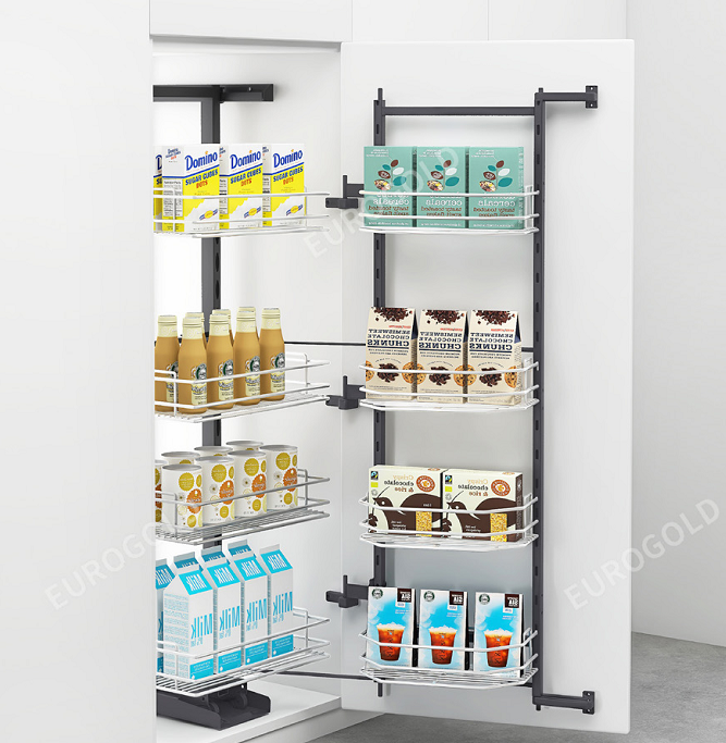 TỦ KHO NAN 4 TẦNG CÁNH MỞ INOX 304