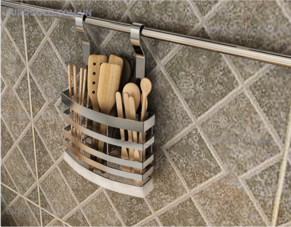 Giá để đũa thìa muôi treo ngoài inox 304 EV118 Eurogold