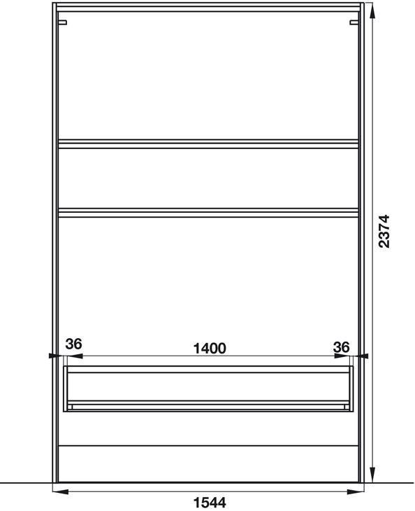 PHỤ KIỆN GIƯỜNG XẾP HAFELE BETLIFT, MỞ ĐỨNG 271.97.323