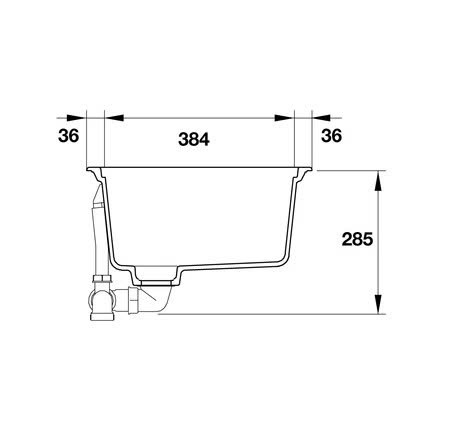 Chậu Granstone Hafele HS20-GEN1S80 570.30.500