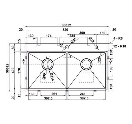Chậu Inox Hafele - WS R10 HS25-SSN2S-8650 567.94.024
